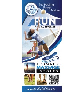 Aromatic Massage insoles " Run and Activities”  with Herbal Extracts