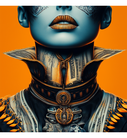 "Breakthrough" Original Digital Art Work - 24"x24" (61cm x 61cm) by Miroslava Kettounen 2024