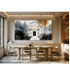 Autumn Golden Silence Horizontal Minimalist Fine Art by Miroslava Kettounen — 24 x 18 inches