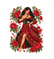 Red Rose Fairy Collection — Signed Art Print & Vinyl Stickers