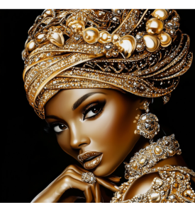 Golden Elegance in Modern Style – Print
