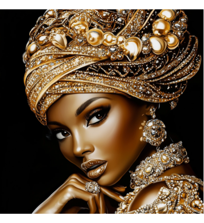 Golden Elegance in Modern Style – Print