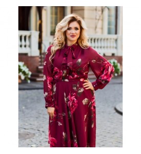 Miroslava Woman Elegant Сhiffon Dress