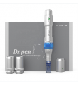 Dr. Pen Ultima A6 Electric Skincare Kit including 12 Cartridges - Six 12 Pin, Six 36 Pin